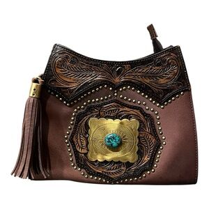 American Darling Tote Hand Tooled Genuine Leather Bag